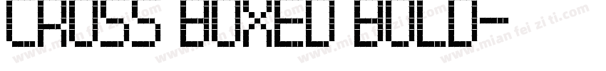 Cross Boxed Bold字体转换